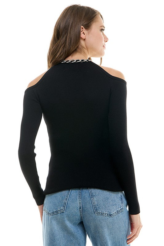 Chain Neck Sweater