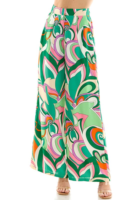 Pucci Print Wide Leg Pant