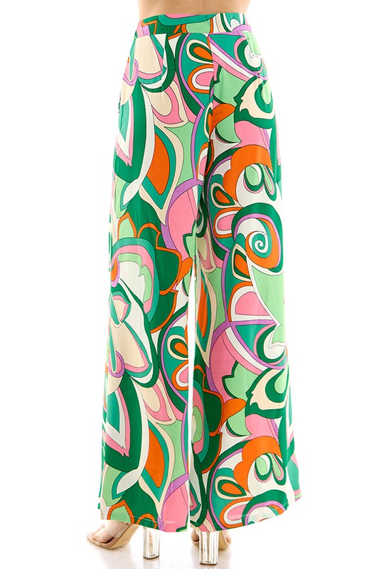 Pucci Print Wide Leg Pant