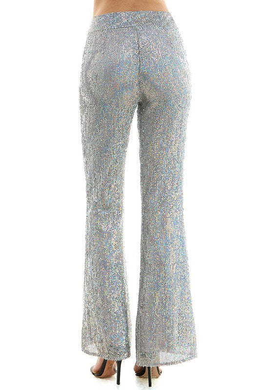 Flare Silver Pant