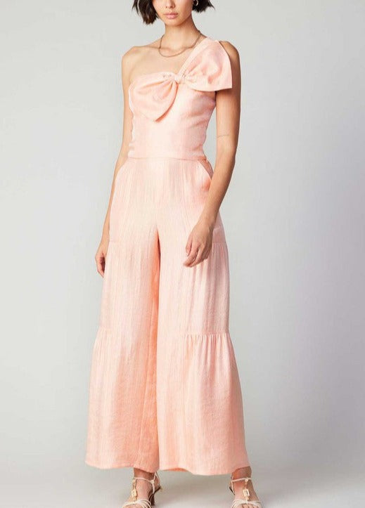 Apricot Tiered Wide Leg Pants