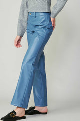 Tranquil Blue PU Material Pant