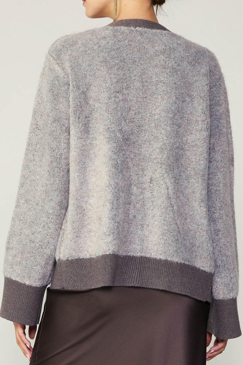 Boucle Textured Sweater Cardigan
