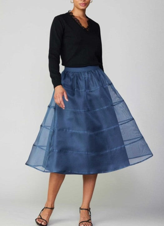 Sheer Puffy Skirt With Lining (2 Color Ways)