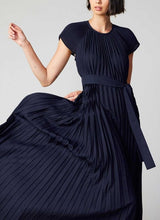 Fluttered Maxi Pleated Dress