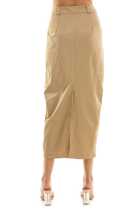 Khaki Maxi Skirt