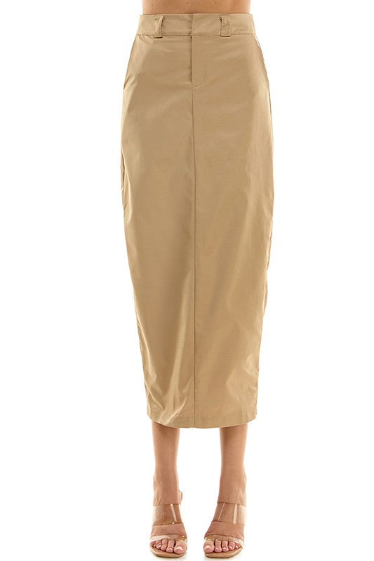 Khaki Maxi Skirt