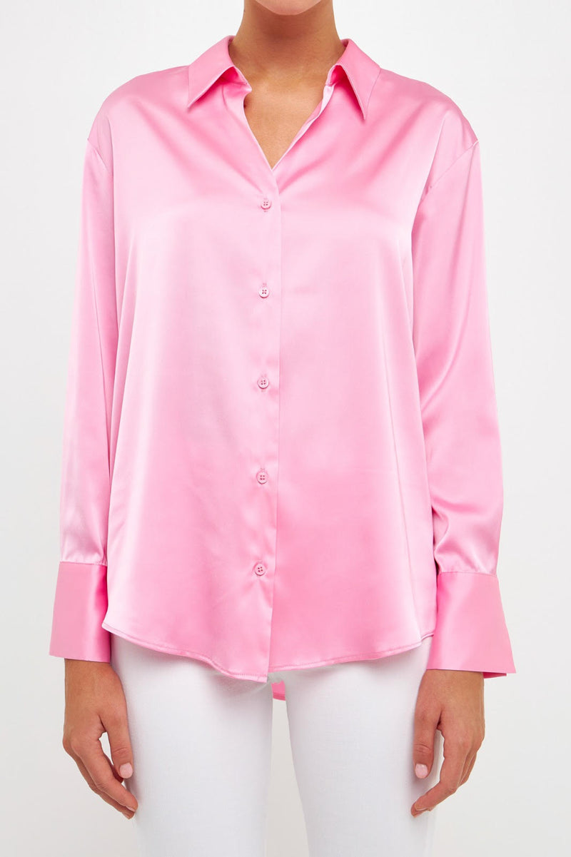 Silky Button Up Top