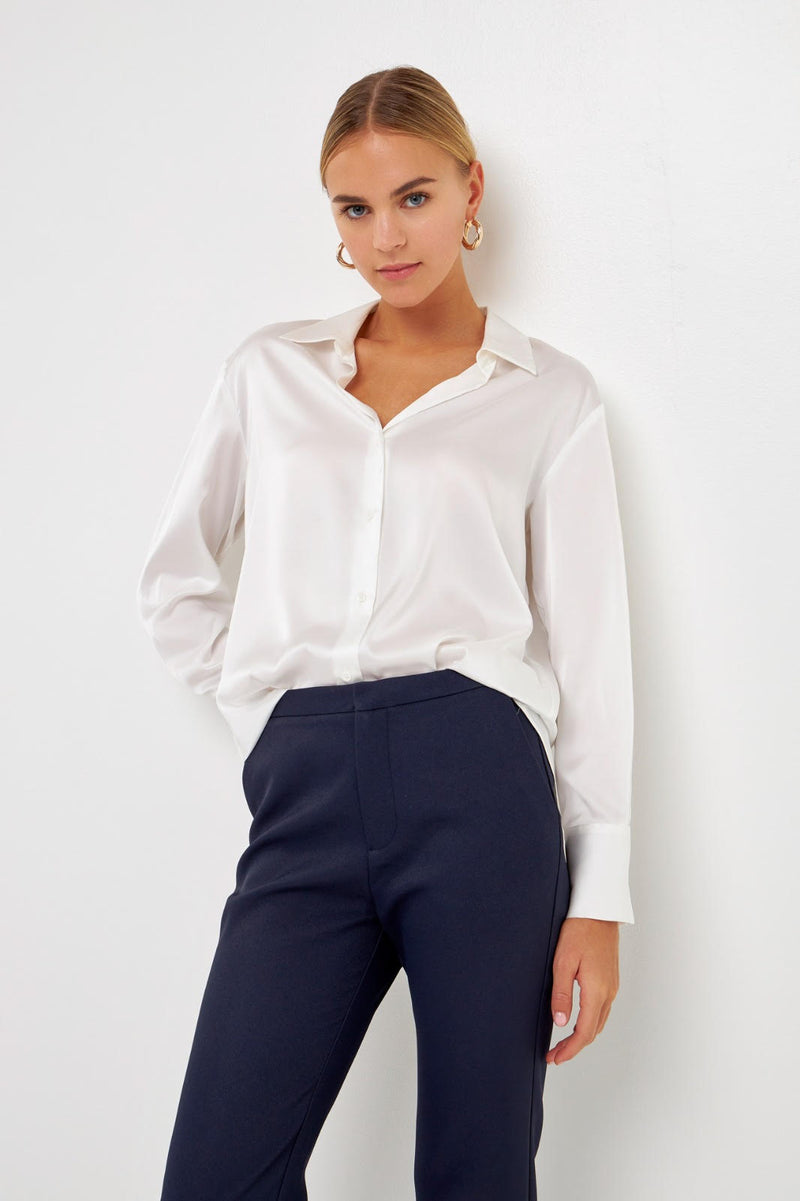 Silky Button Up Top