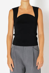 Ribbed Knit Sleeveless Top