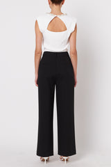 Elevated Knit Top With Embellished Neckline