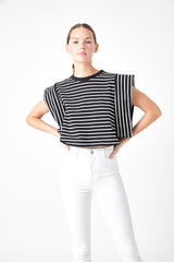 Black/White Striped T-Shirt