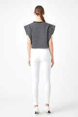 Black/White Striped T-Shirt